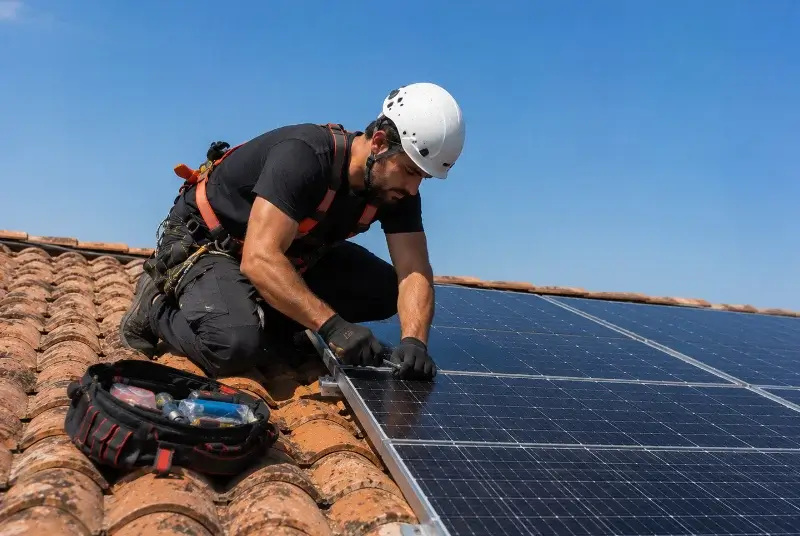 Maintenance et monitoring de panneaux solaires à Saint-Macaire-du-Bois